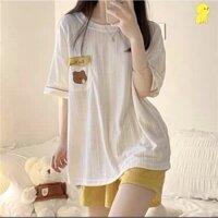 Đồ ngủ tay ngắn túi gấu