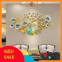 Đồ nội thất phòng ngủ, khách, đồng hồ treo tường decor trang trí công mã 2927