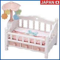 Đồ nội thất Sylvania Family giường cũi em bé có đu quay -218, chứng nhận ST, đồ chơi cho trẻ từ 3 tuổi trở lên, nhà búp bê - từ Nhật Bản