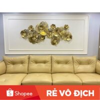 Đồ Nội Thất, Tranh Sắt Treo Tường Nghệ Thuật ,Tranh Decor Trang Trí Hoa Mai 1m8 mã A950