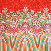 Đỏ PLUM XMJ Mây Họa Tiết Nước Biển Thổ Cẩm Vải Mông Cổ Áo Sườn Xám Đầm Sân Khấu Dệt Vải Trang Trí Thật Lụa Satin Cổ