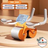Đồ Tập Bụng 2 Bánh Có Đệm Khuỷu Tay Cho Người Mới, Con Lăn Tập Thể Dục Có Đồ Đo Và Giá Đỡ Điện Thoại