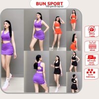 Đồ tập gym yoga aerobic,đồ tập nữ,sét váy tập đi biển,đi chơi chất cực đẹp M5