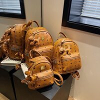 Đồ thật có nhãn 2025 ba lô M da thật mới dành cho nam và nữ, túi máy tính du lịch, túi đi học, ba lô da bò hàng đầu thông thường dành cho doanh nhân