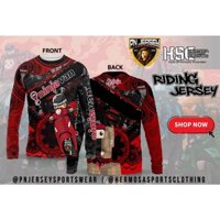 Đồ thể thao dệt kim PN; Áo thun dài tay NINJAVEN (hồng) nam dài tay AN3D dệt kim in hình dệt kim thăng hoa dài tay