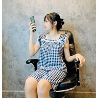 Đồ tole nữ mặc nhà, Bộ Lanh Lửng Cánh Tiên 40-60kg, chất tole 2 da loại 1 mịn mát