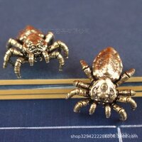 Đồ trang trí bàn làm việc giả nhện Tarantula bằng đồng, nhện Tarantula lớn sáng tạo, đồ thủ công nhện bằng đồng, trang trí văn phòng