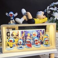 Đồ trang trí bàn làm việc hình mèo Doraemon Ding Dong, robot mèo, hộp mù, đèn ngủ, quà sinh nhật cho bạn trai hoặc bạn gái