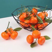 Đồ trang trí bằng nhựa Trang trí Đạo cụ màu cam giả Mô hình vàng Trái cây giả Cam quýt Đường cam Mô phỏng Rau-ee26 7VNU