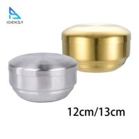 Đồ trang trí bằng thép không gỉ Ioensy có nắp, bát hai vách, món khai vị