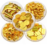 đồ trang trí bánh [FREESHIP❤️] 1kg socola đồng tiền và sjc 9999 cao cấp