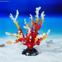 Đồ trang trí bể cá san hô DAPPERGENT, Thủ công mỹ nghệ phong cảnh đá rạn san hô đầy màu sắc, cảnh quan bể cá mô phỏng bằng nhựa sáng tạo để bàn
