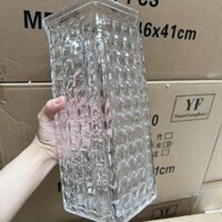 Đồ trang trí bình tre Phú quý trong suốt cỡ lớn bình thủy canh phòng khách Bình Hoa Thủy Tinh khô cắm hoa dày dặn giá trị cao