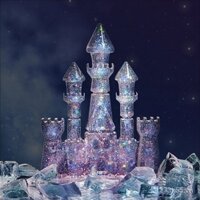 Đồ trang trí cảnh quan bể cá, lâu đài, bể cá, thế giới dưới nước, cảnh quan vi mô pha lê, cảnh vui nhộn chữa bệnh cho cá betta Thái