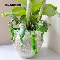Đồ trang trí cây cảnh BLACKON, Ếch treo hình con ếch Nồi đồ trang trí bằng nhựa, Đồ trang trí làm vườn bằng nhựa hoạt hình tại nhà