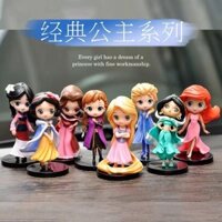 Đồ trang trí cô gái Bạch Tuyết Phim hoạt hình Mulan Búp bê Elsa Anna