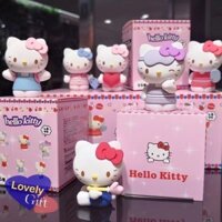 Đồ trang trí để bàn búp bê Hello Kitty hộp mù thủ công