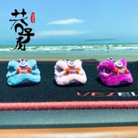 Đồ trang trí, đồ trang trí bằng kim loại xe thủy triều đặc biệt, đồ lưu niệm múa lân sư tử Quảng Đông, sư tử con, đầu Phật Sơn