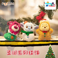 Đồ trang trí Giáng sinh chính hãng Disney Pixar Gấu dâu Pooh Pooh Stitch Quà tặng sinh nhật cho bạn bè 0LX2