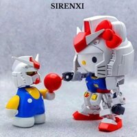 Đồ trang trí lắp ráp Hello Kitty SIRENXI, Bộ dụng cụ nhà để xe Hello Kitty màu đỏ / hồng, Đồ chơi tinh tế Bộ sưu tập Tượng Hello Kitty thủ công