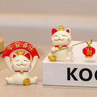 Đồ trang trí mèo may mắn Quà tặng sáng tạo Mở linh vật Mèo con Quà tặng cao cấp Mèo con Đồ trang trí máy tính để bàn sáng tạo #GJ35#