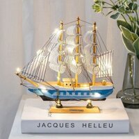 Đồ Trang Trí Mô Hình Thuyền Buồm Thuận Buồm Xuôi Gió Đồ Trang Trí Tủ Rượu Phòng Khách Quà Sinh Nhật Nữ Thuyền Thủ Công B