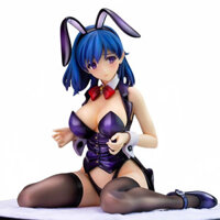 Đồ trang trí nghệ thuật hình cô gái thỏ anime mx16cm, hoa đá cứng thổi, sòng bạc