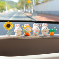 Đồ trang trí nội thất xe hơi Dễ Thương Thỏ hoạt hình mạng nổi tiếng Bảng điều khiển trung tâm Xe hơi sáng tạo đồ trang trí mới Daquan nữ KVT4