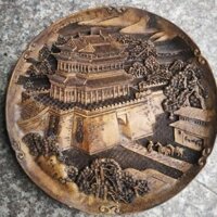 Đồ trang trí phòng khách bằng ngọc bích cổ điển, đồ trang trí phòng khách, ngọc bích cổ điển, đĩa ngọc cổ, đĩa đồ cổ hoài cổ, Đĩa trà/3.3