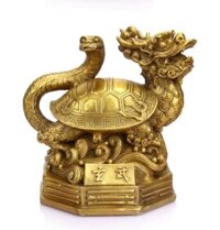 Đồ trang trí phòng khách rùa đầu rồng đuôi rắn