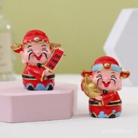 Đồ trang trí sinh nhật bánh sinh nhật bằng nhựa, tượng thần tài mới, đồ trang trí thủ công nhỏ