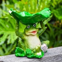 Đồ trang trí thủ công độc đáo bằng nhựa cây sen lá ếch, đồ trang trí mới cho phòng khách, sân vườn, lưu trữ sáng tạo
