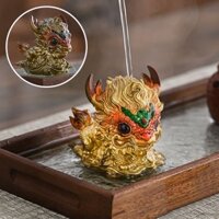 Đồ Trang Trí Thú Cưng Trà-Đồ Trang Trí Nhỏ Cho Bàn Trà Kỳ Lân Đổi Màu