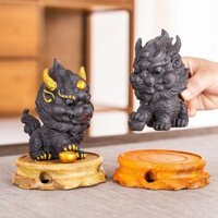 Đồ Trang Trí Thú Cưng Trà Kỳ Lân Cát Tím-Phòng Khách Gia Đình Cá Tính Chiêu Tài