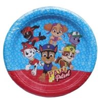 Đồ trang trí tiệc sinh nhật trẻ em Paw Patrol mới, đĩa giấy, biểu ngữ, đồ dùng tiệc ngày lễ