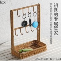 Đồ Trang Trí Treo Chìa Khóa Ở Lối Vào Nhà/Treo Khay Cửa Giả Mây/Hộp Đựng Đồ Trang Sức Để Bàn