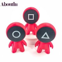 Đồ trang trí trò chơi ABOUTIN Hàn Quốc, Búp bê PLA 5 inch, Bộ sưu tập quạt in hình mô hình người đỏ