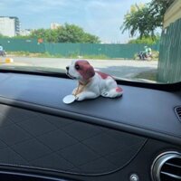Đồ trang trí xe hơi, chú chó Saint bernard lắc lư rất ngộ nghĩnh, gần gũi, dễ thương (TX30)