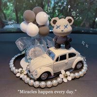 Đồ trang trí xe hơi nhỏ hình gấu bạo lực dễ thương nước hoa xe hơi hương liệu trang trí nội thất xe