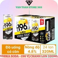 Đồ uống có cồn Vodka soda -196 vị chanh lon 320ml