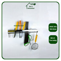 Đồ vắt dao, máng dao, dắt dao Inox 304 PHÁT ĐẠT không rỉ sét, giá để dao, treo dao bằng inox (SP112)
