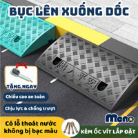 Dốc bục lên xuống xe máy, ô tô MONO bằng nhựa đệm cao su tam giác, Cầu dắt xe máy lên xuống bậc thềm PVC chịu lực