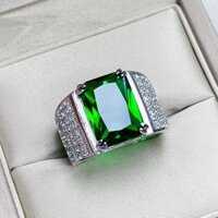 Độc đoán Nam Ngọc Lục Bảo Nhẫn Full Kim Cương Cao Cấp Có Thể Điều Chỉnh Nhẫn 15 Carat Đá Chính Độc Đoán Nam Ngọc Lục Bảo Full Kim Cương Cao Cấp Vòng Có Thể Điều Chỉnh 15 Carat Đá Chính 4.2