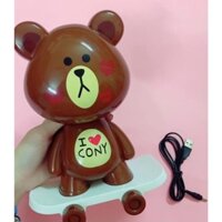 (đọc kĩ mô tả) Đèn ngủ,đèn trang trí,đèn sạc điện nhiều màu các mẫu Gấu Thỏ Brown Cony Line