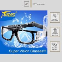 (ĐỌC KĨ MÔ TẢ) Gọng kính cận loạn thể thao Panlees JH004 chịu lực bóng đá, bóng rồ rộng tầm nhìn lớn thoáng khí