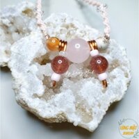 [Đọc kĩ thông tin] Vòng cổ thạch anh hồng thu hút tình yêu