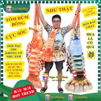 [ĐỘC LẠ] GẤU BÔNG HẢI SẢN CON CUA TÔM HÙM GHẸ XANH KHỔNG LỒ NHƯ THẬT - thú bông đồ chơi doll toy