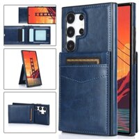Dọc Lật Đứng Da Dành Cho Samsung Galaxy S20 FE S21 Ultra S9 S10 Note 10 Plus 9 8 Khe Cắm Thẻ Ví