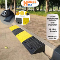 Dốc Lên Xuống Ô Tô Xe Máy Chịu Lực Siêu Bền Loại 50x27x13cm Nhựa Đệm Cao Su Tam Giác Tiện Lợi Có Lỗ Để Chốt Cổ Định