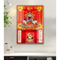 Đốc Lịch Thần Tài Nhiều Mẫu 2025 Đẹp Kèm Cuốn Lịch - Kích Thước 40x60cm